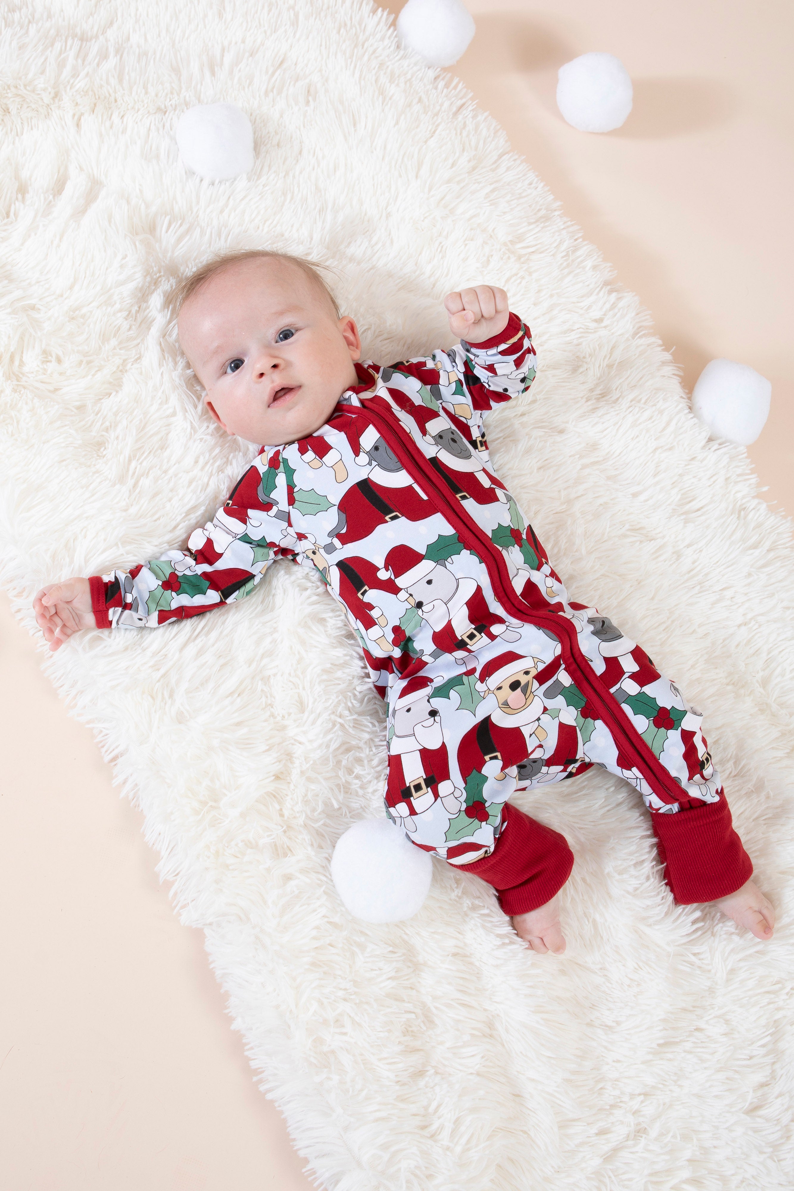 Santa Paws Baby Long Pyjamas