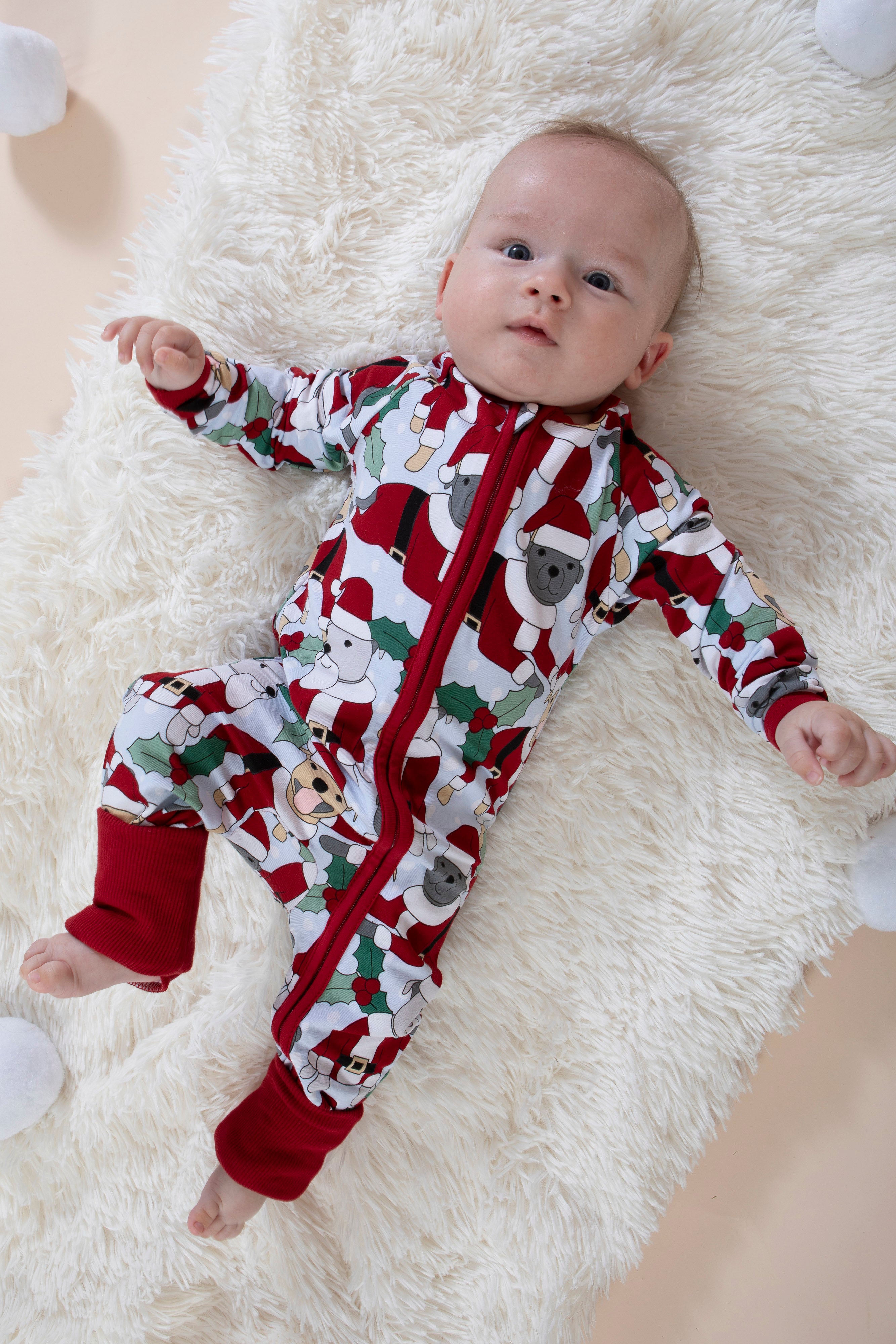 Santa Paws Baby Long Pyjamas