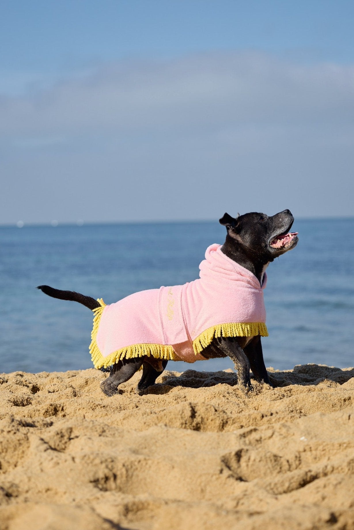 Tassel Towel Dog Robe | Peachy Pink