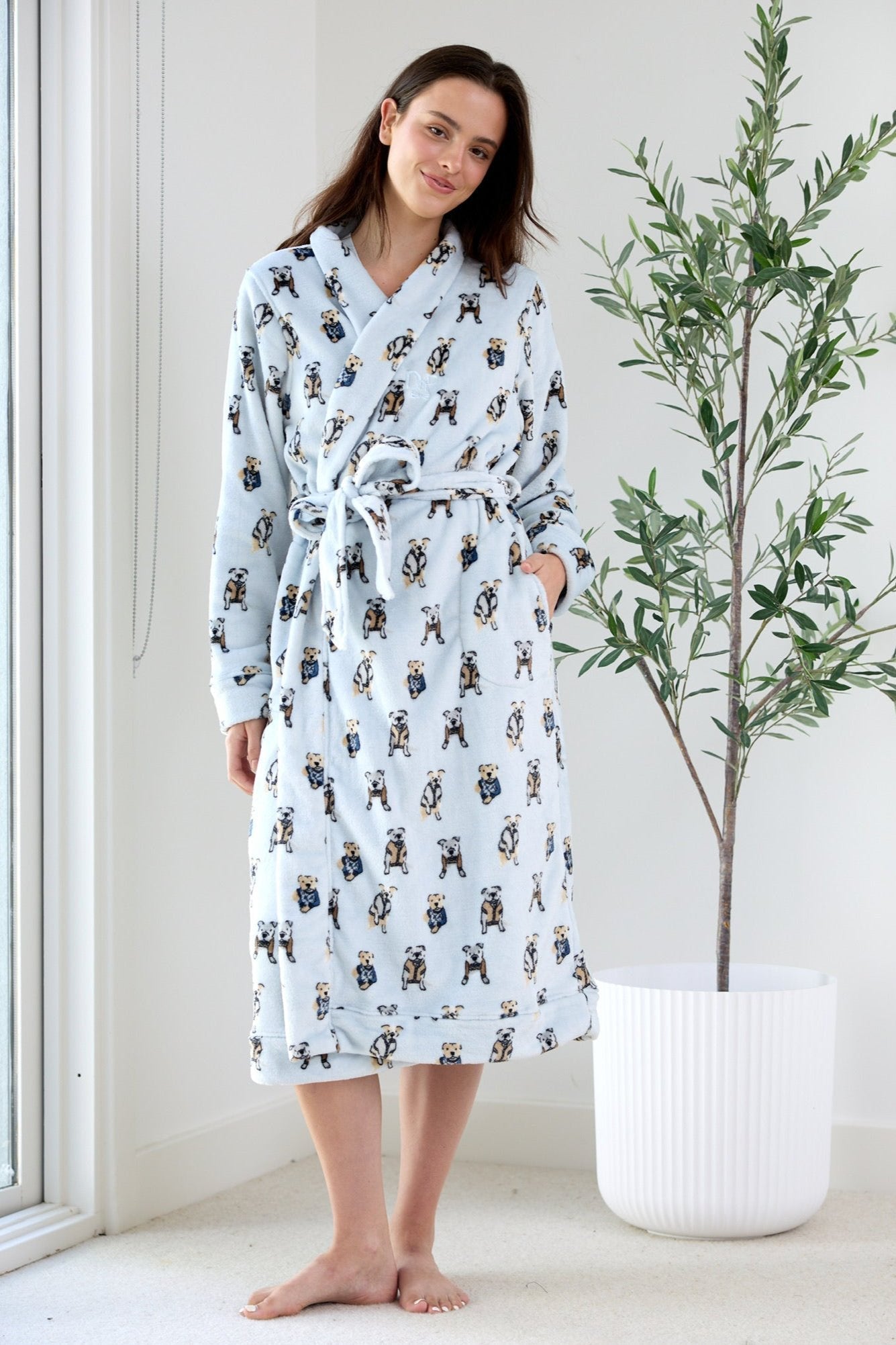 Adult Lounge Robe | Preppy Pups