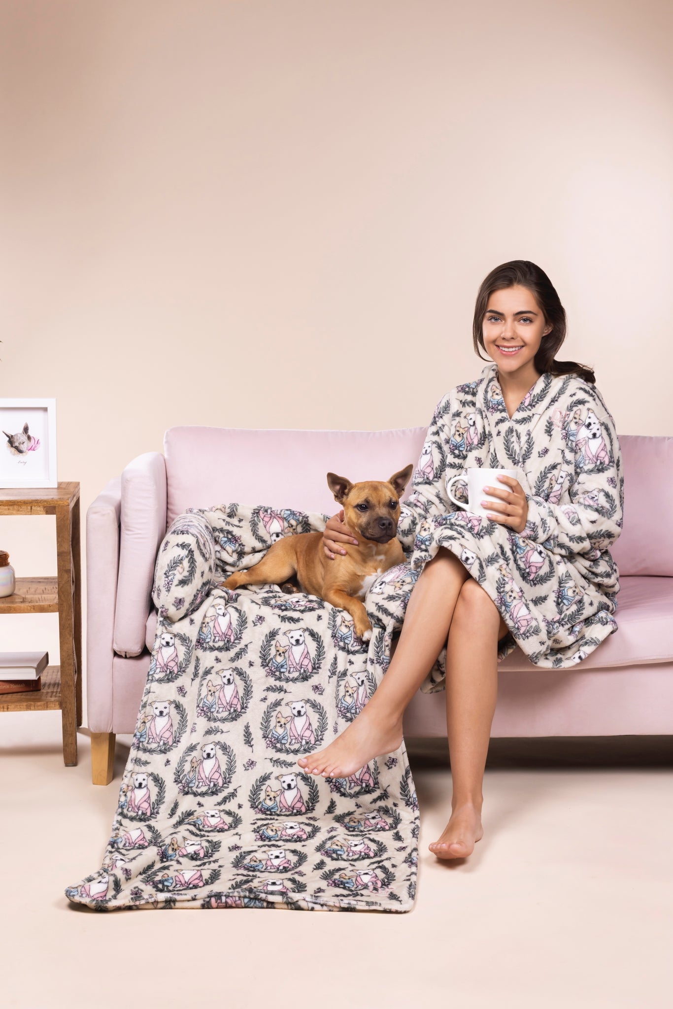 Pawfect Pals Ultimate Snuggle Bundle - Matching Robes + Bed Blanket