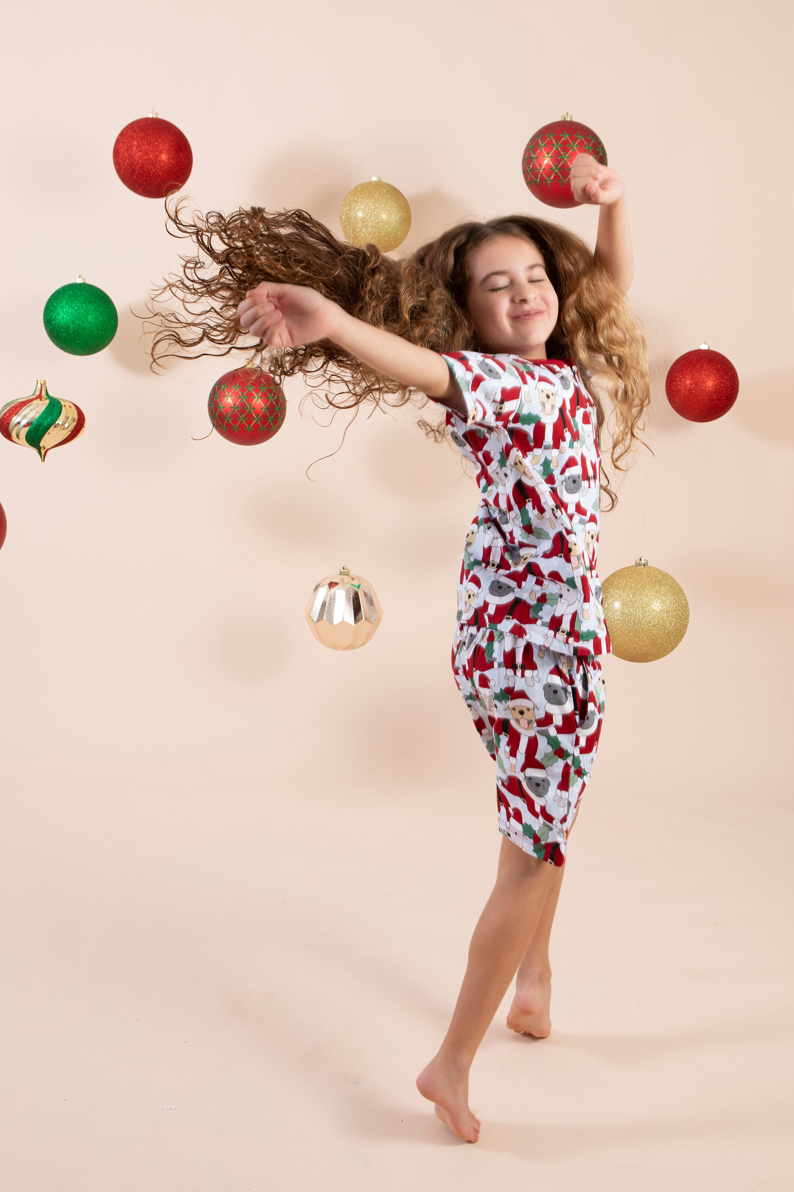 Kid's Short PJs | Santa Paws