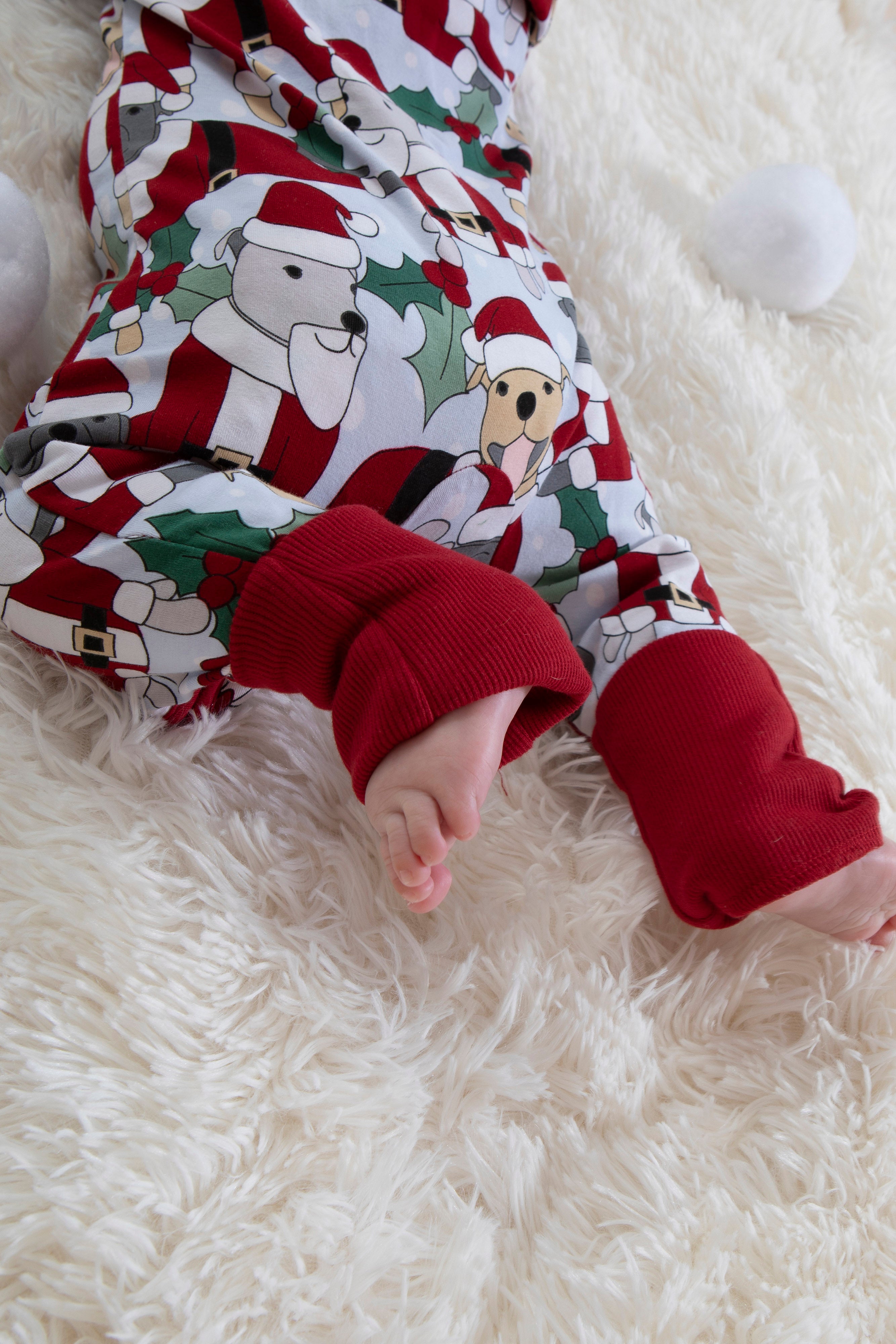 Santa Paws Baby Long Pyjamas