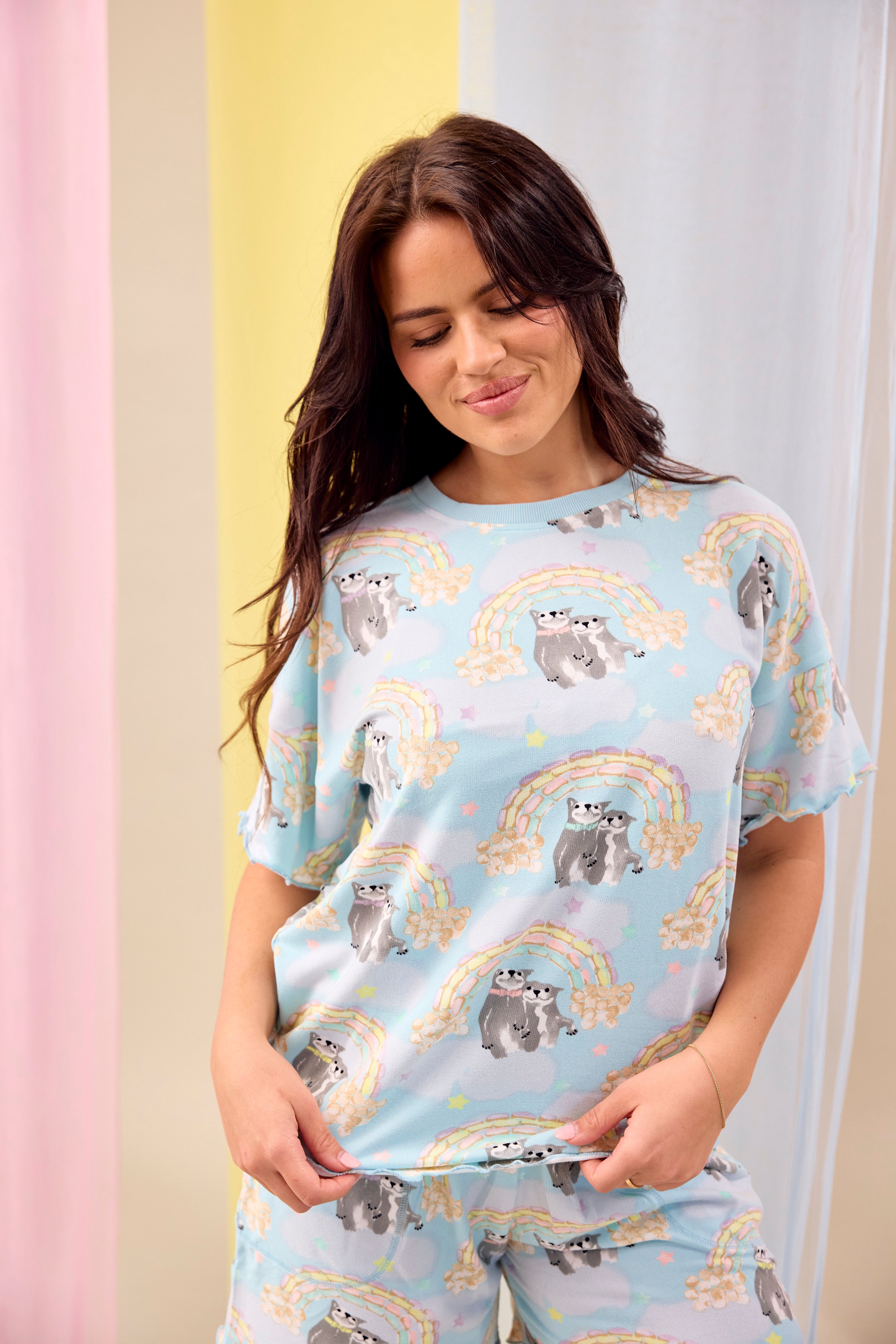 Sweet Rainbow Dreams Women's Short Pyjamas