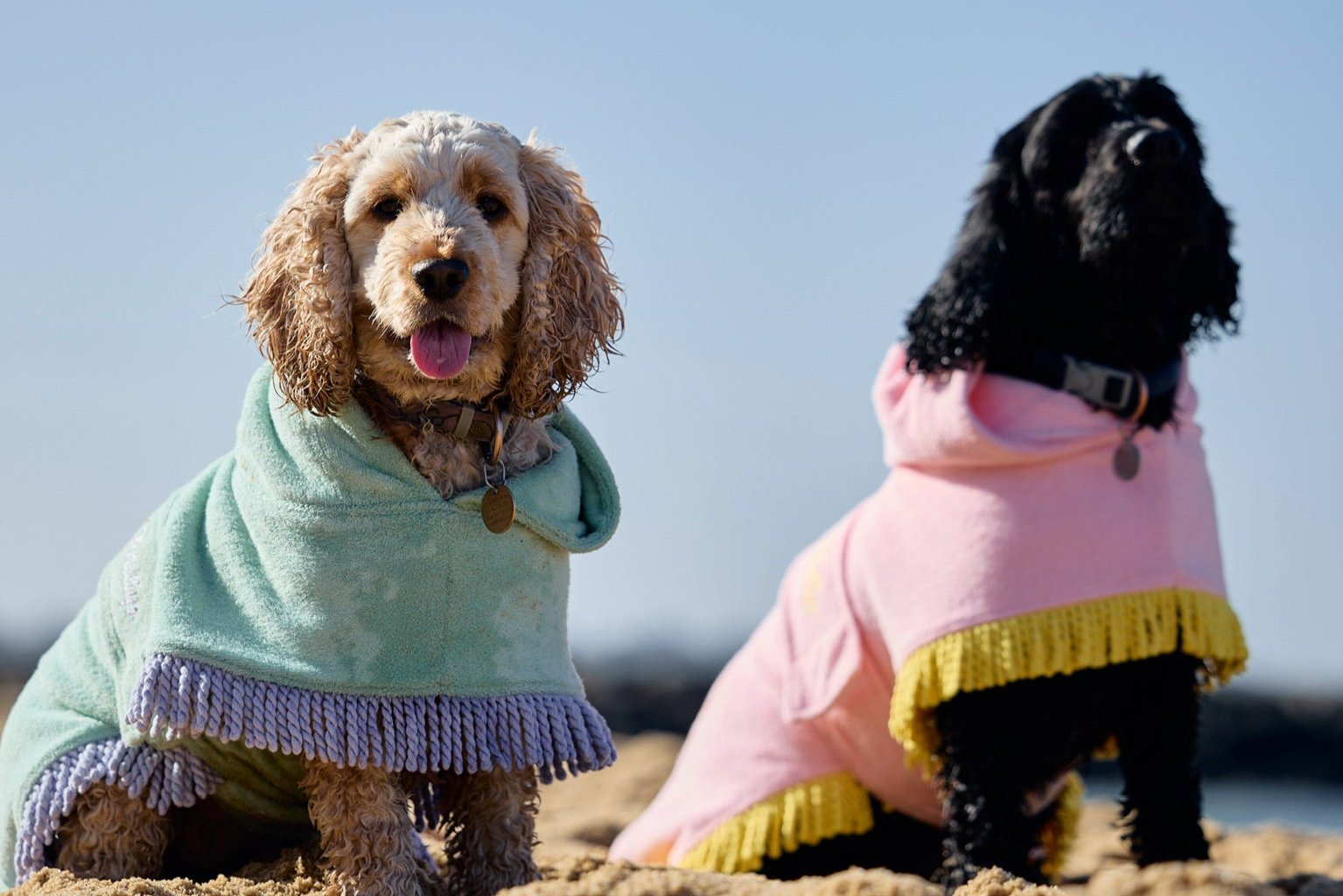 Tassel Towel Dog Robe | Peachy Pink