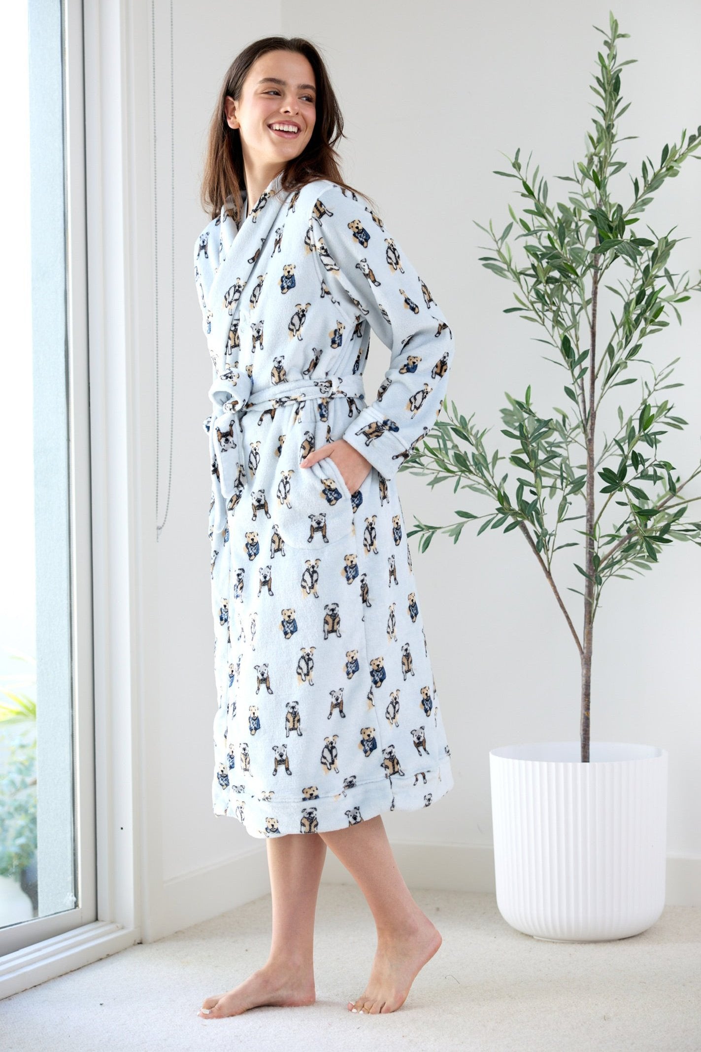 Adult Lounge Robe | Preppy Pups