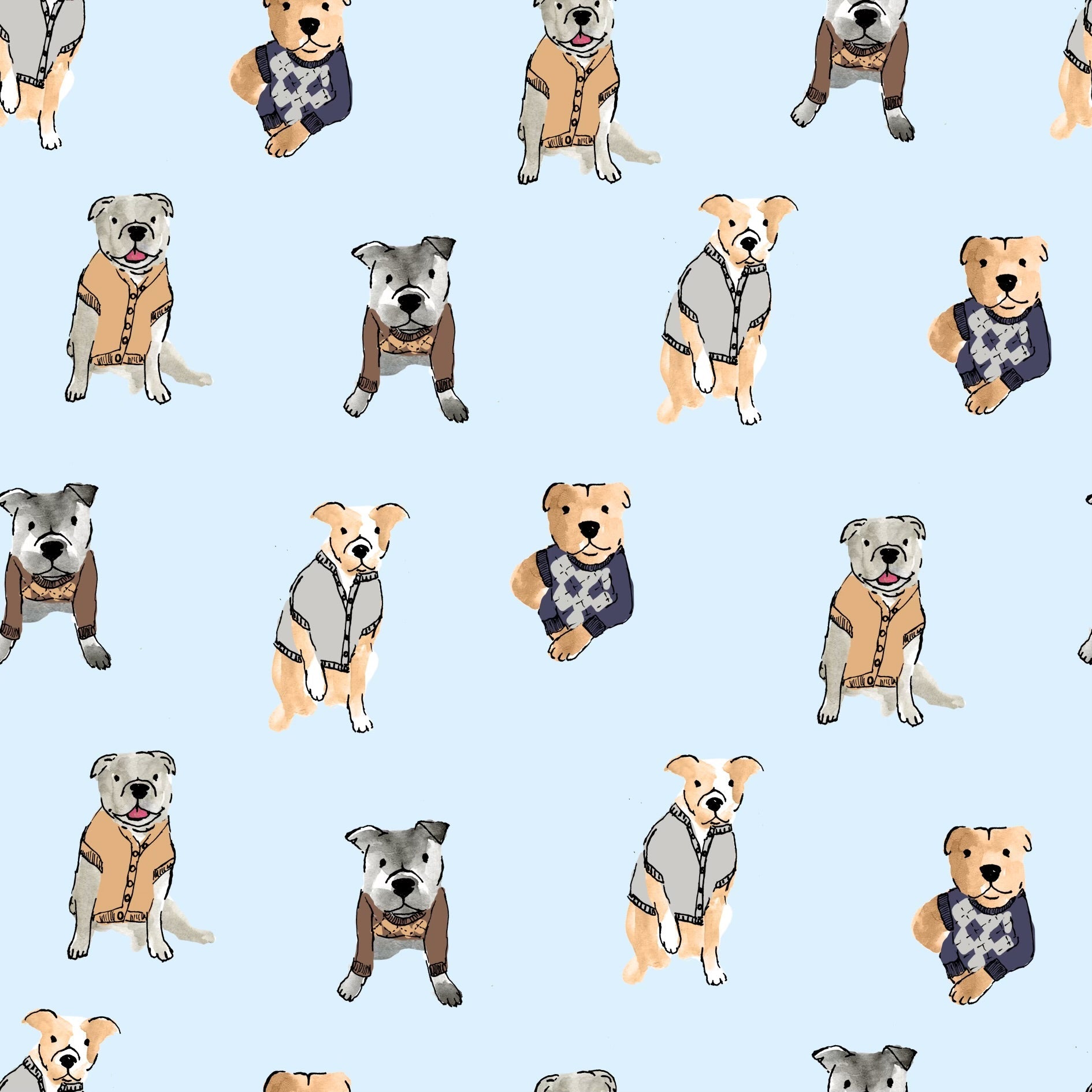 Adult Lounge Robe | Preppy Pups