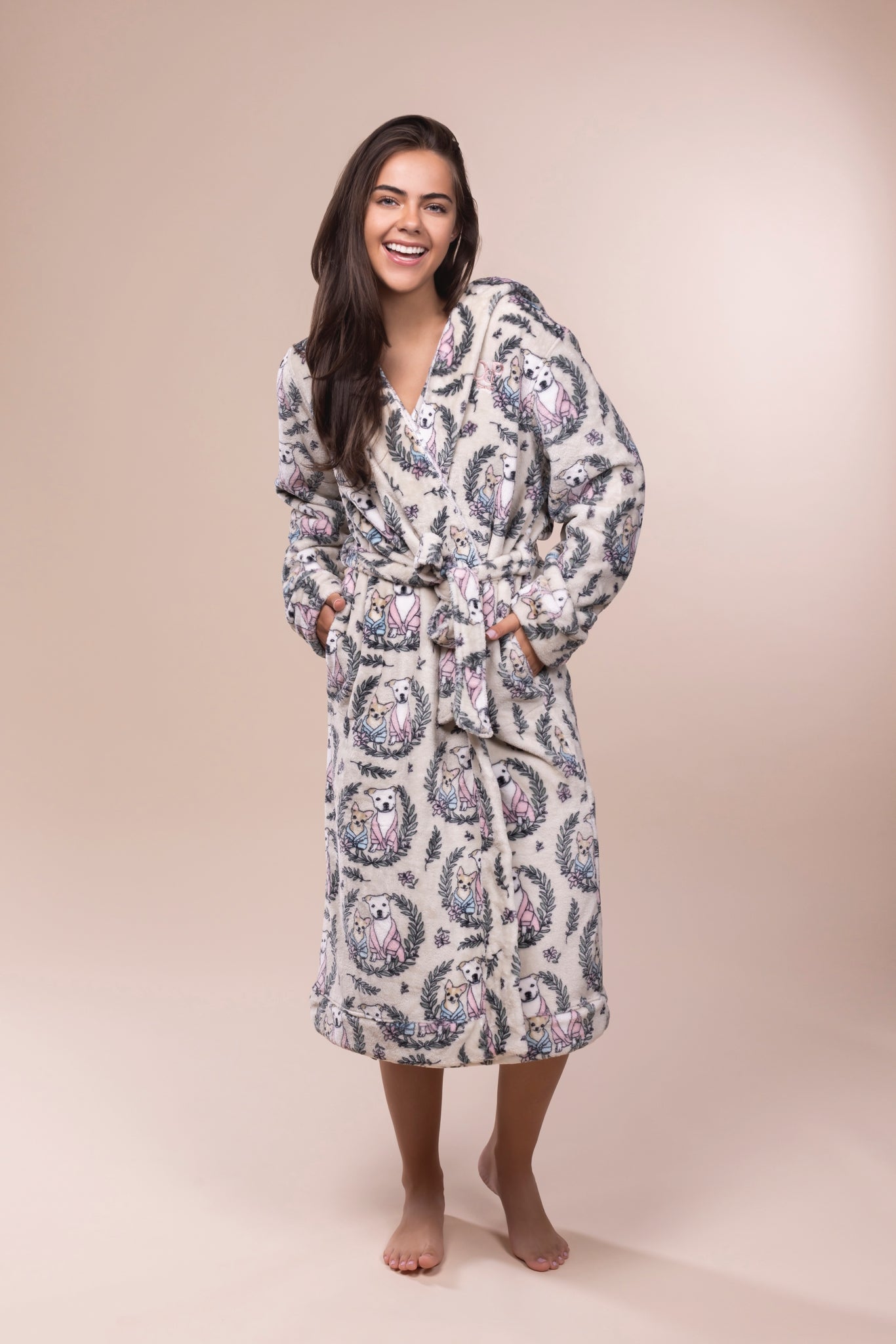 Pawfect Pals Matching Woman's Robe
